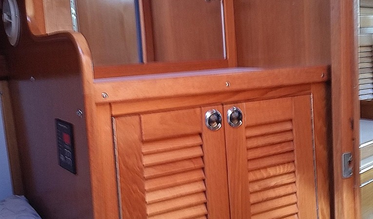 36 Catalina V- Berth Locker with Louvered Doors