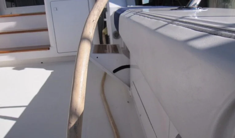 60 Bertram Cockpit Coaming Pad Detail