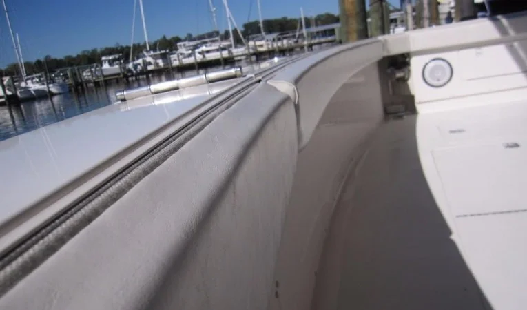 60 Bertram Cockpit Coaming Pad Detail