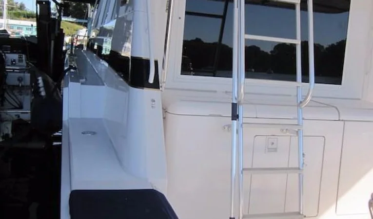 60 Bertram Port Side Cockpit Looking Forward