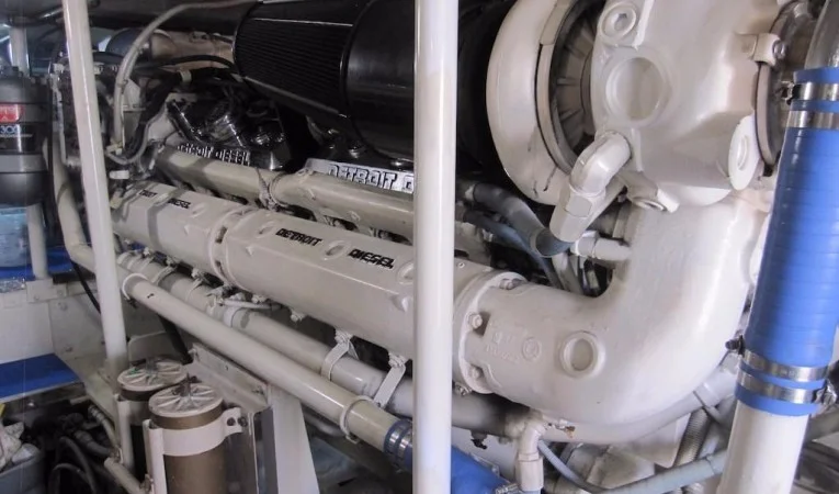 60 Bertram Starboard Engine