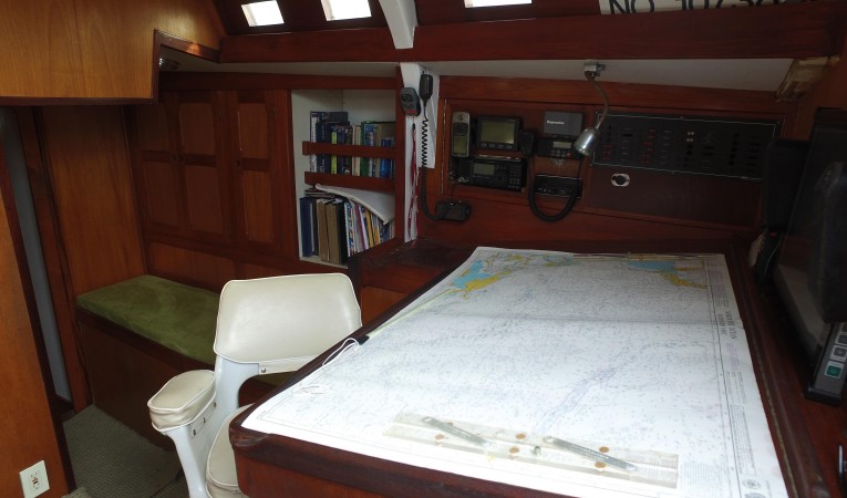 64 Custom Schooner Navigation Table