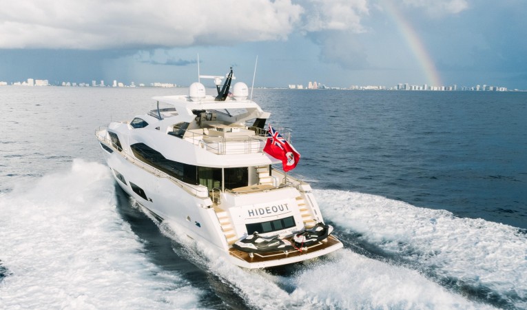 95 Sunseeker Deep V hull provides comfortable cruising in all conditions