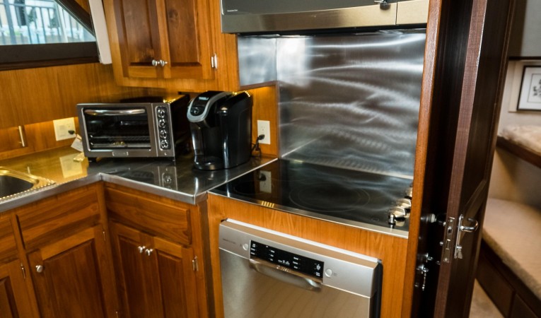 63 Hatteras Microwave, Cook Top, Dish Washer
