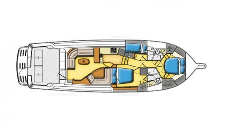 51 Riviera Cabin Layout
