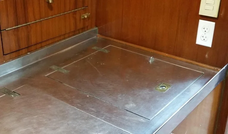 61 Abeking & Rasmussen Frig and Freezer w SS top