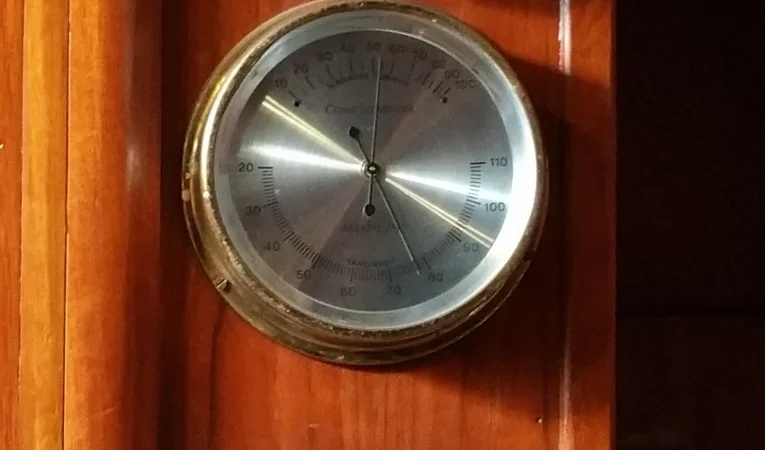 61 Abeking & Rasmussen Clock, Barometer, High Water Alarm