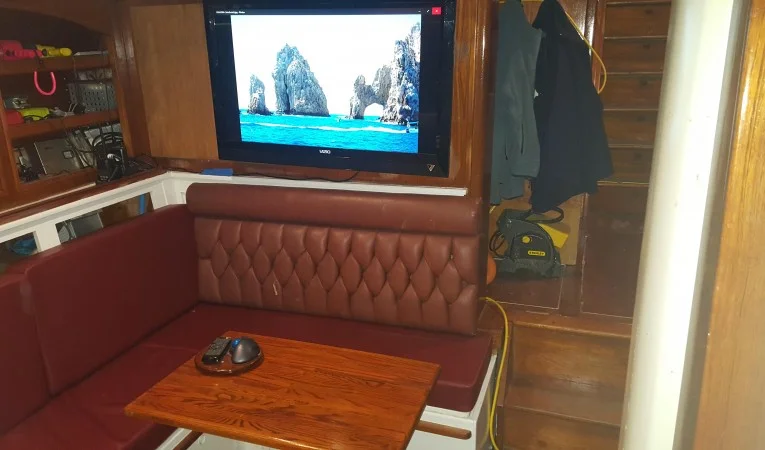 61 Abeking & Rasmussen Flat Screen in Entertainment Lounge