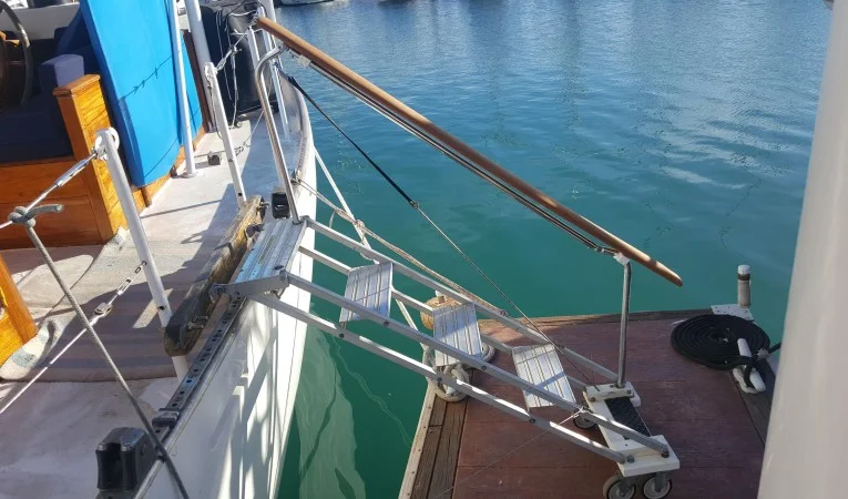 61 Abeking & Rasmussen Boarding Ladder to Dock