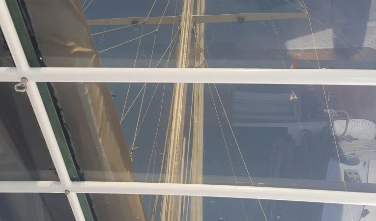 61 Abeking & Rasmussen View Through bimini top