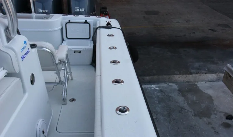 36 Yellowfin Port Side Rod Holders