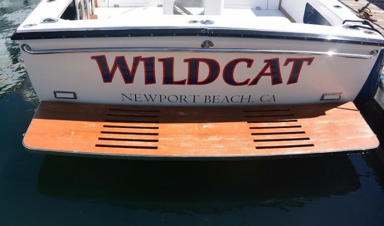 31 Bertram Custom Teak Swimstep