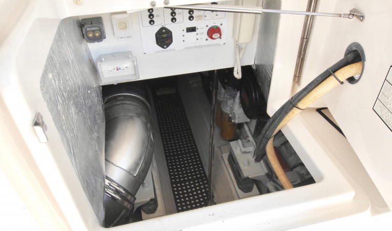51 Riviera Engine Room Access
