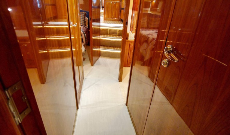 51 Riviera Companionway to staterooms