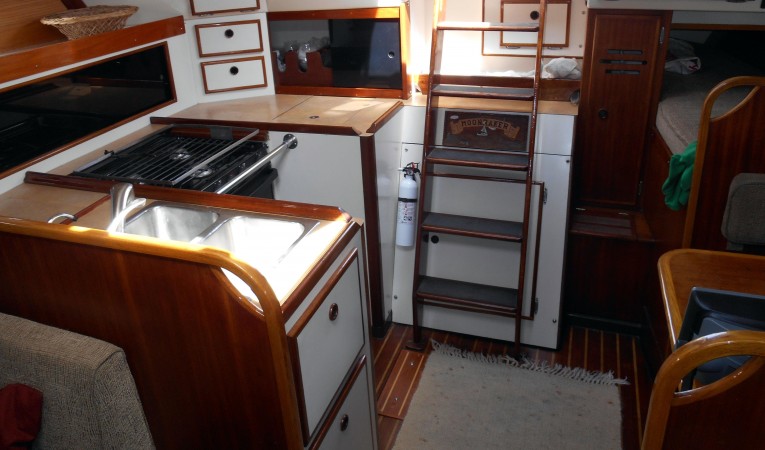 40 Pearson Looking aft to galley