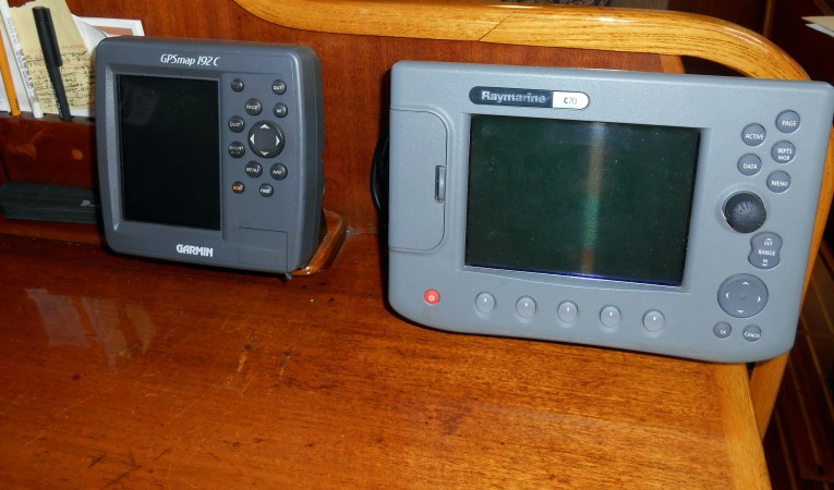 40 Pearson Instruments at chart table