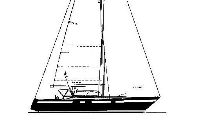 40 Pearson Sailplan