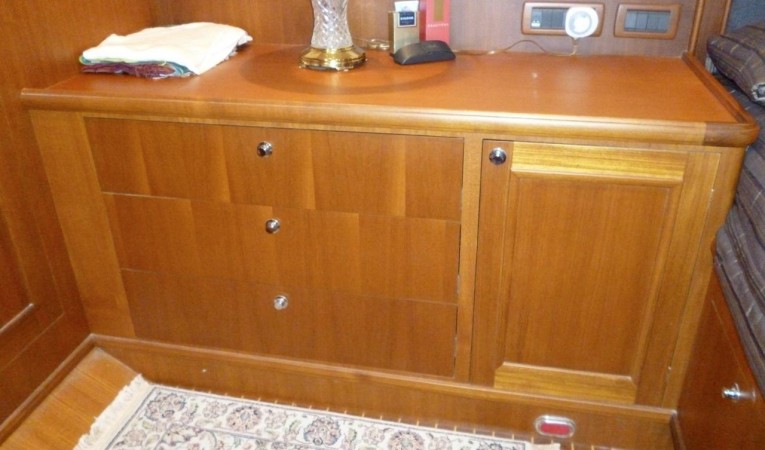 59 Grand Banks Master Stateroom Cabinetry