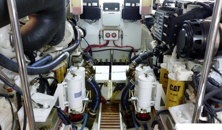 59 Grand Banks Engine Room