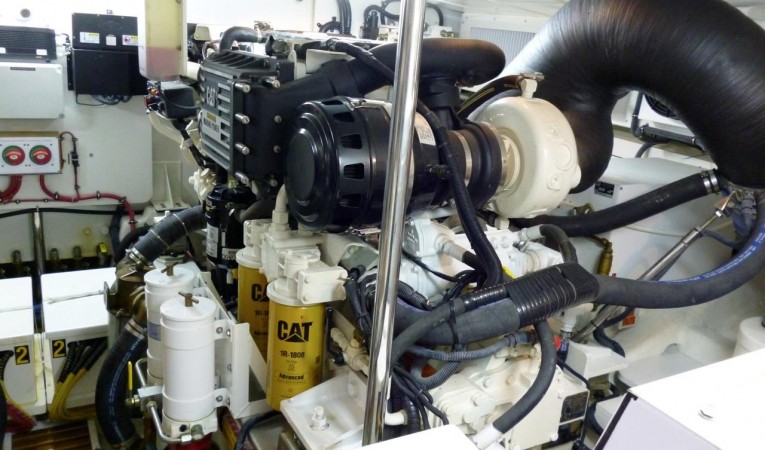59 Grand Banks Engine Room
