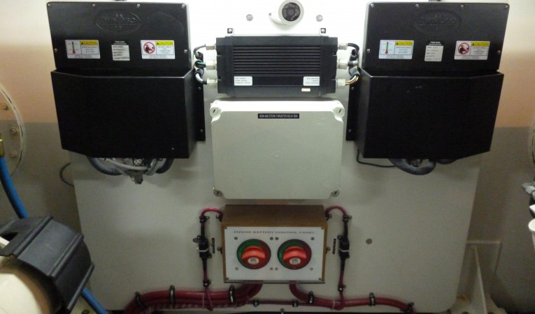 59 Grand Banks Engine Room