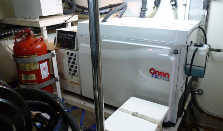 59 Grand Banks Engine Room