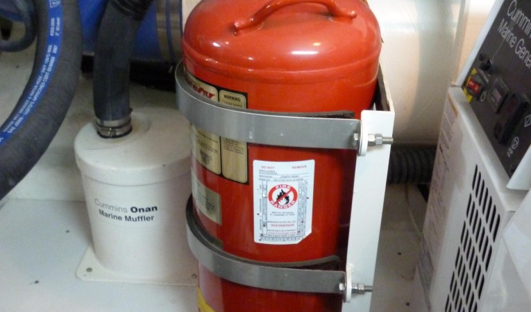 59 Grand Banks Engine Room