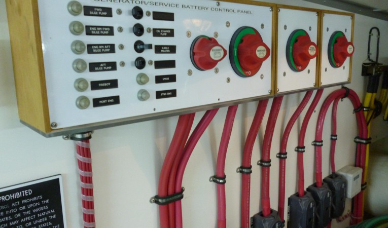 59 Grand Banks Engine Room