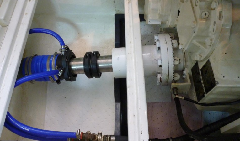 59 Grand Banks Engine Room