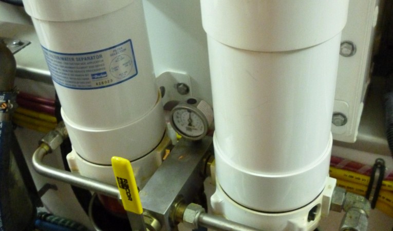 59 Grand Banks Engine Room