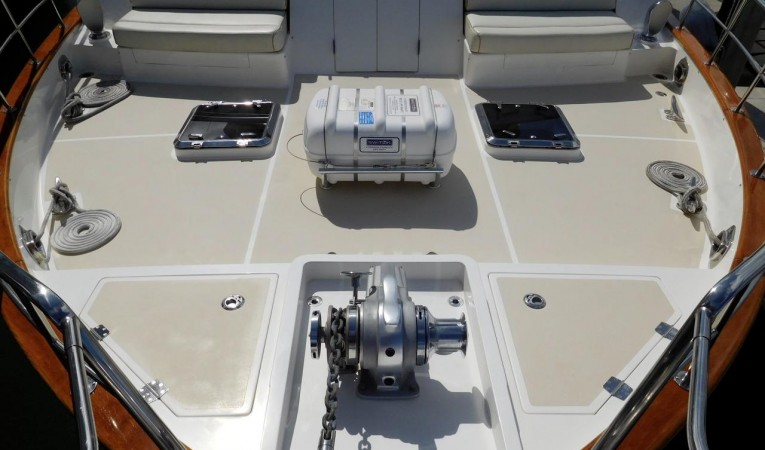 59 Grand Banks Looking aft from Bow Pulpit