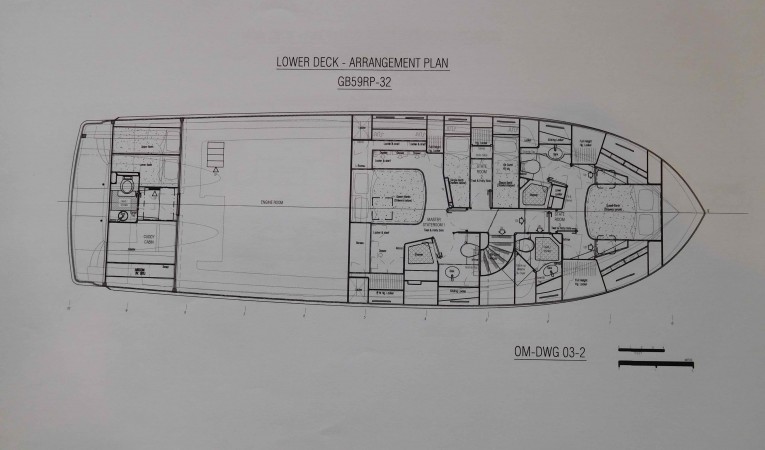 59 Grand Banks Lower Deck Layout