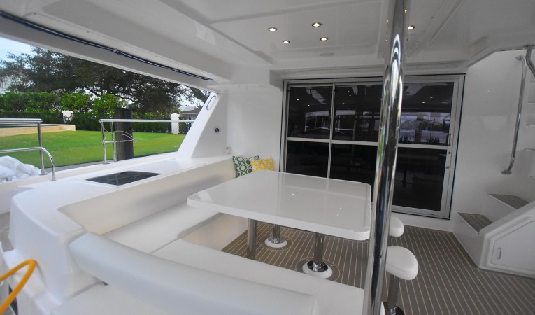 51 Leopard Looking forward on the aft deck