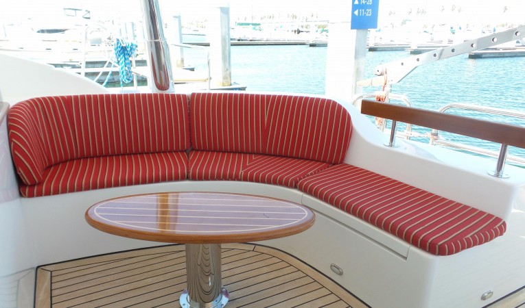 50 Prout International Aft deck coffee table