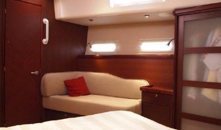 62 Moody Settee Owner Cabin