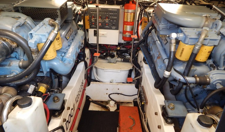 41 Tiara Engine Room