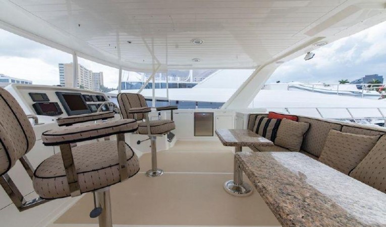 66 Offshore Flybridge Settee Tables