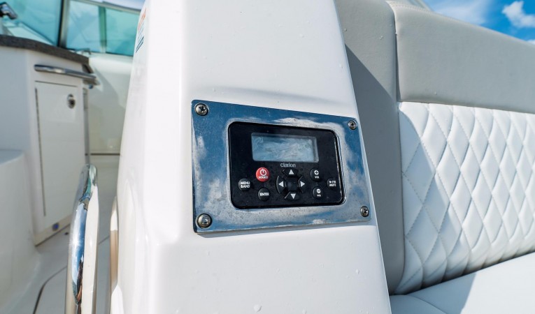 31 Chaparral Aft Seating Stereo Controls