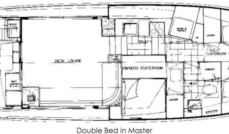 45 Hatteras Original Factory Hatteras Layout