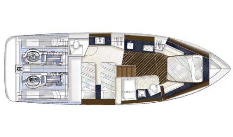 41 Cruisers Yachts Layout