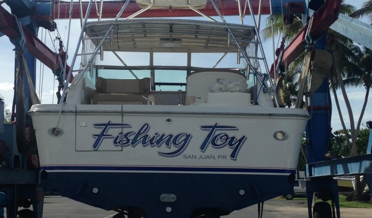 34 Sea Ray Bottom Paint Sept 2014