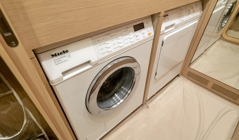 88 Riva Washer and Dryer in Crew Cabin 1
