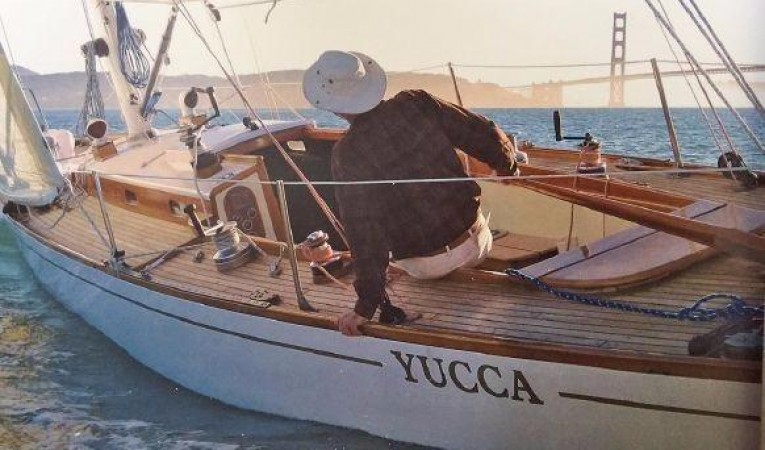 49 POTTER DESIGN Owner at the Tiller Helm