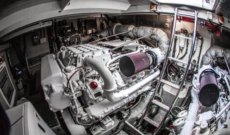 62 Sunseeker Engine Room