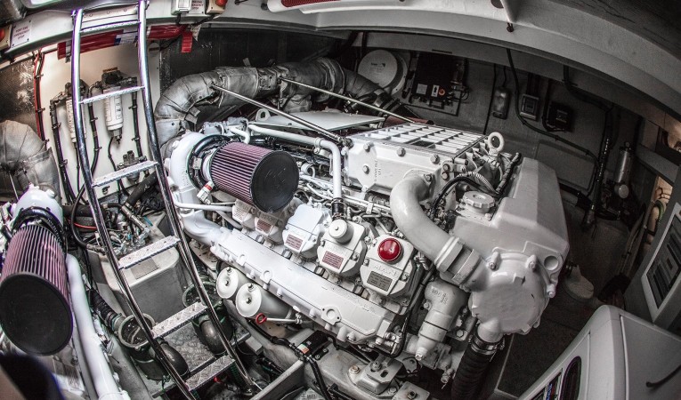 62 Sunseeker Engine Room