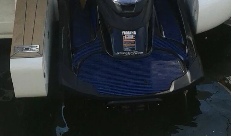 100 Azimut Jet Ski Garage floating on the water