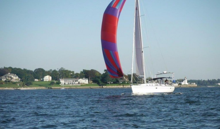 40 Catalina Sailing with the gennaker flying
