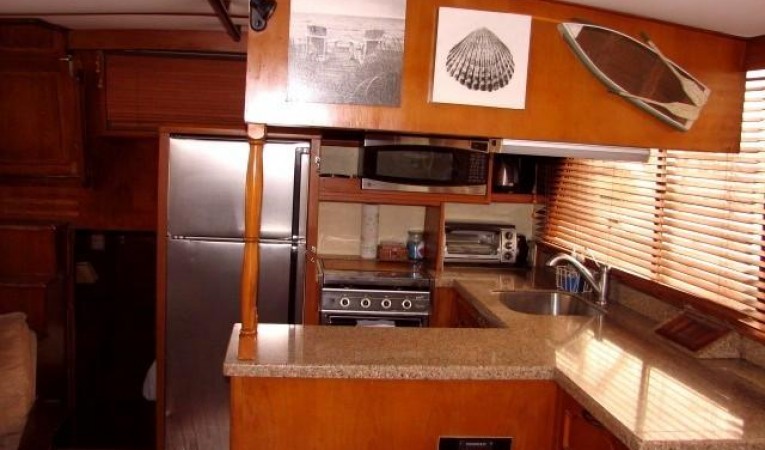 52 Sea Ranger Galley View from Salon