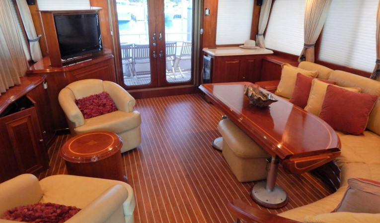 72 Grand Banks Salon - looking aft