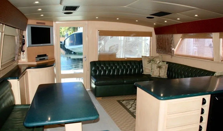 60 Bertram Salon Aft View